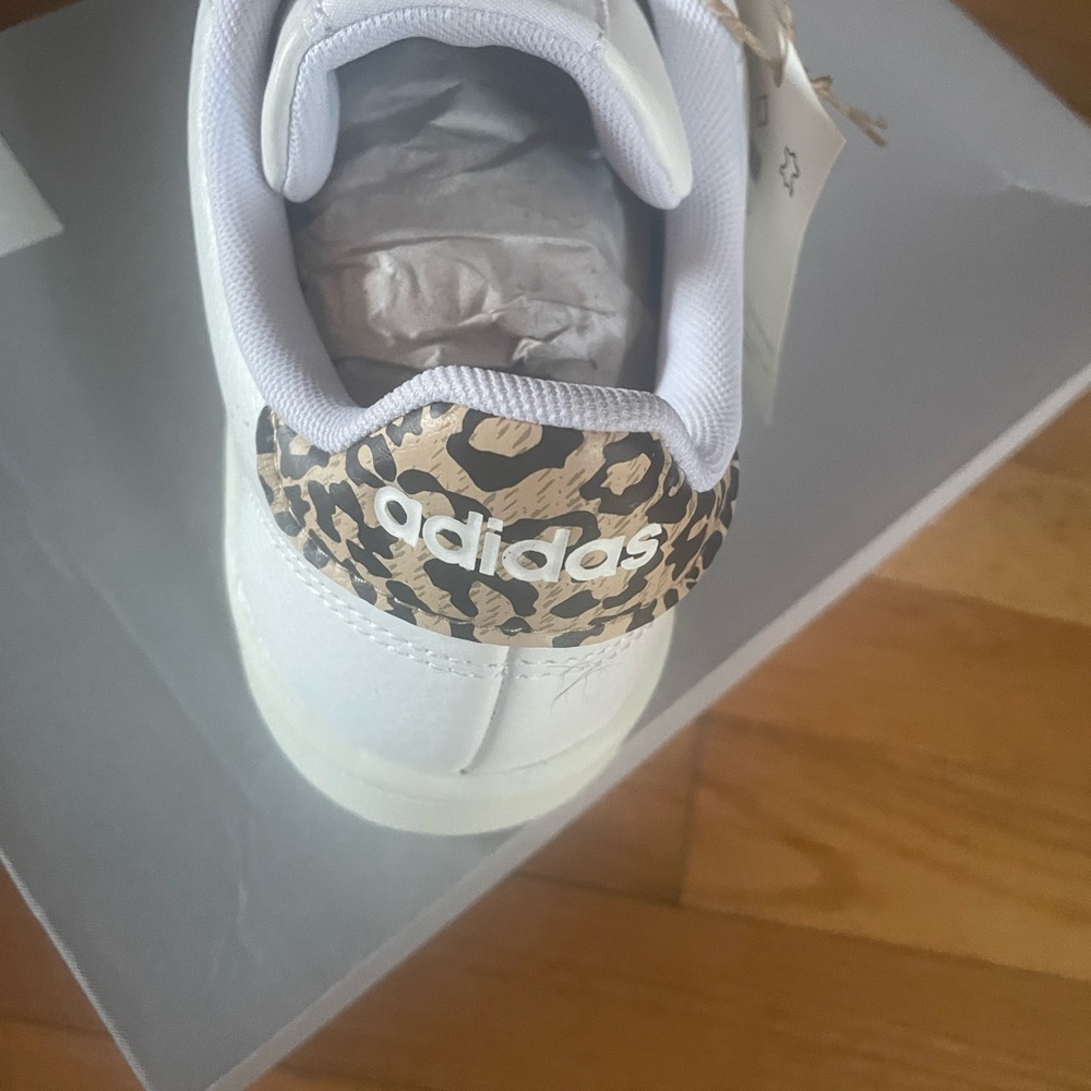 Adidas women White and Gold Sneakers